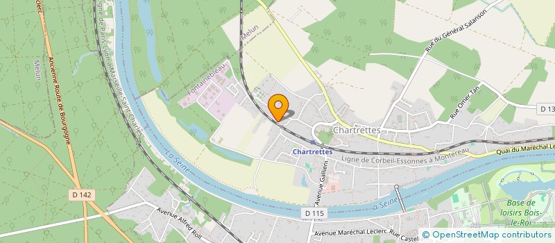 localisation de l'entreprise MONSIEUR LAURENT ROUX  CHARTRETTES