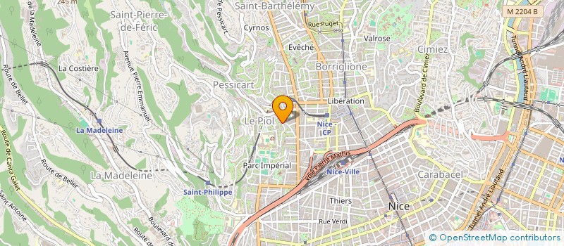 localisation de l'entreprise MONSIEUR LAURENT ROUZAUD à NICE