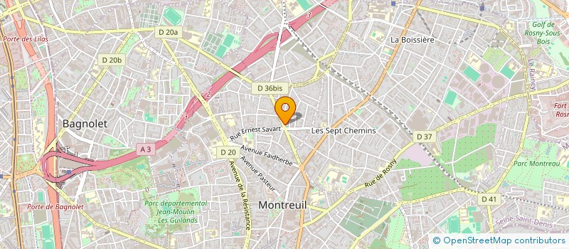 localisation de l'entreprise MONSIEUR LAURENT ROUZEAU à MONTREUIL