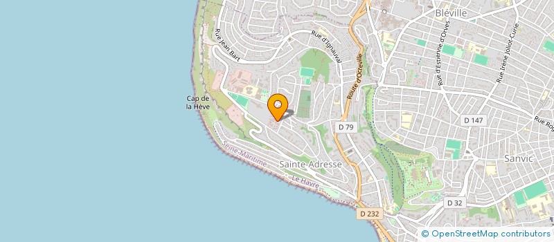 localisation de l'entreprise MONSIEUR LAURENT RUAUX  SAINTE-ADRESSE