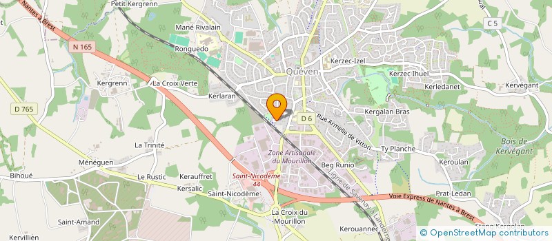 localisation de l'entreprise MONSIEUR LAURENT RUCKEBUSH  QUEVEN