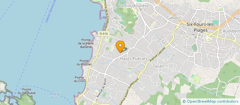 localisation de l'entreprise MONSIEUR LAURENT RUSSIER à SIX-FOURS-LES-PLAGES