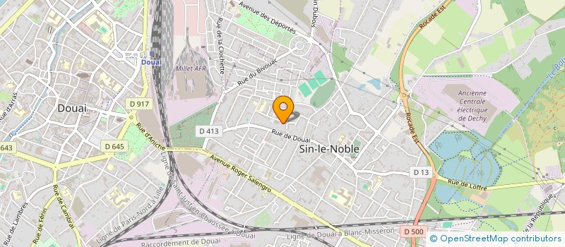 localisation de l'entreprise MONSIEUR LAURENT SABIAU à SIN-LE-NOBLE