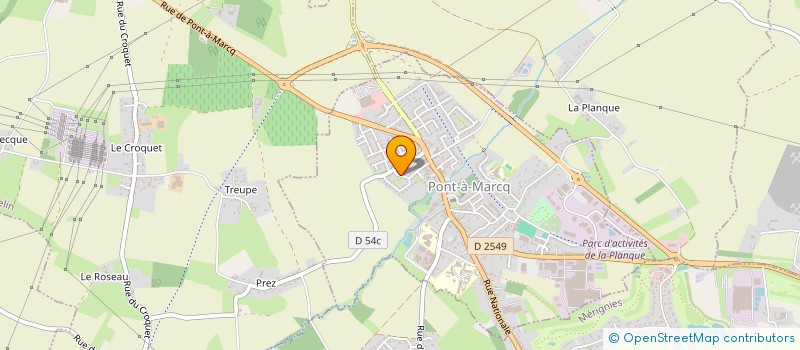 localisation de l'entreprise MONSIEUR LAURENT SABRAS  PONT-A-MARCQ