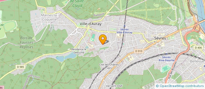 localisation de l'entreprise MONSIEUR LAURENT SACAU  VILLE-D'AVRAY