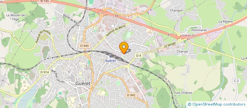 localisation de l'entreprise MONSIEUR LAURENT SADOUNI  GUERET