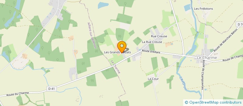 localisation de l'entreprise MONSIEUR LAURENT SALIN à LE CHARME