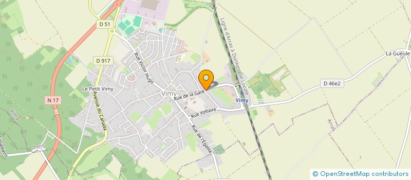 localisation de l'entreprise MONSIEUR LAURENT SALINGUE  VIMY