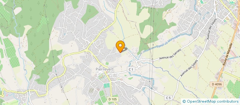 localisation de l'entreprise MONSIEUR LAURENT SAMAT  PIERREVERT