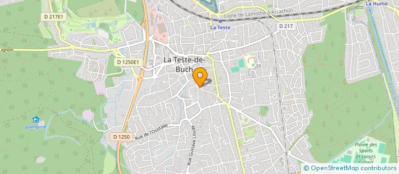 localisation de l'entreprise MONSIEUR LAURENT SAMUEL  LA TESTE-DE-BUCH