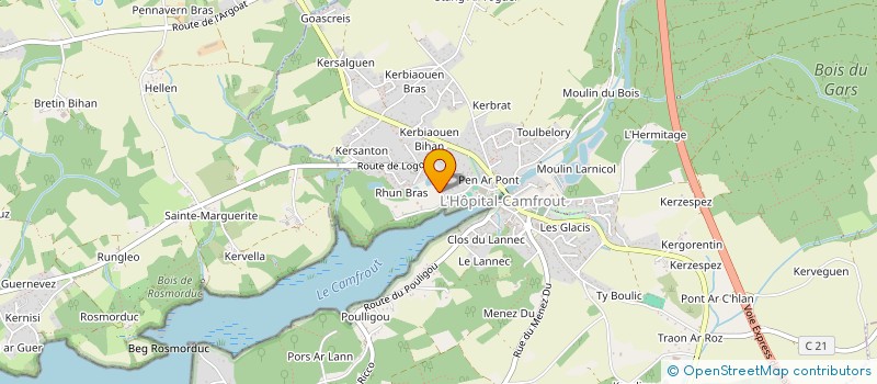 localisation de l'entreprise MONSIEUR LAURENT SANQUER  L HOPITAL CAMFROUT