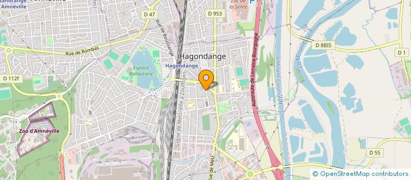 localisation de l'entreprise MONSIEUR LAURENT SANTINI  HAGONDANGE