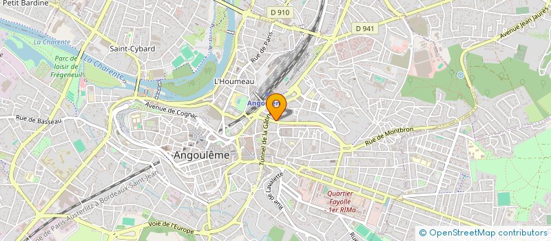 localisation de l'entreprise MONSIEUR LAURENT SARADIN à ANGOULEME