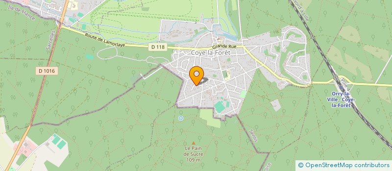 localisation de l'entreprise MONSIEUR LAURENT SARAGONI  COYE-LA-FORET