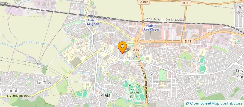 localisation de l'entreprise MONSIEUR LAURENT SARPONG  PLAISIR