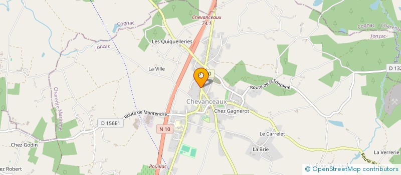 localisation de l'entreprise MONSIEUR LAURENT SARROTE  CHEVANCEAUX