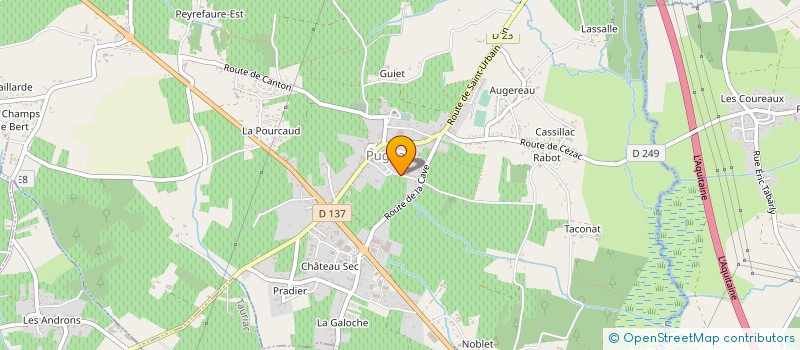 localisation de l'entreprise MONSIEUR LAURENT SAURA  VIRSAC