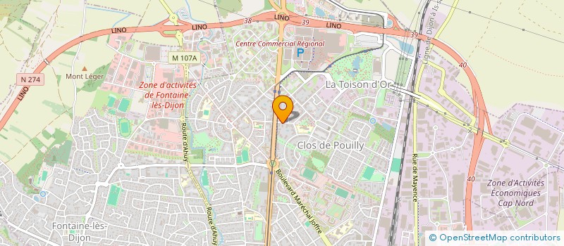 localisation de l'entreprise MONSIEUR LAURENT SAUSSIER à DIJON