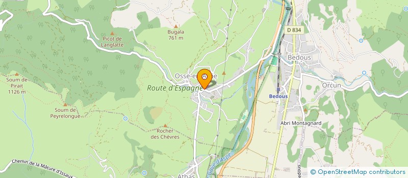 localisation de l'entreprise MONSIEUR LAURENT SAUVAGE à OSSE-EN-ASPE