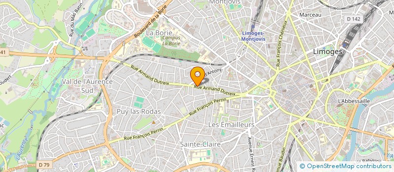 localisation de l'entreprise MONSIEUR LAURENT SAVARY à LIMOGES