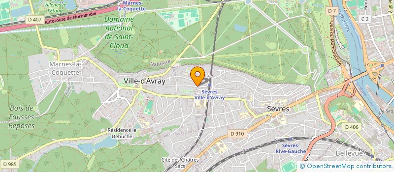 localisation de l'entreprise MONSIEUR LAURENT SAVOVIC  VILLE-D'AVRAY