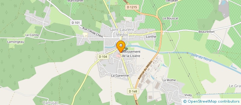 localisation de l'entreprise MONSIEUR LAURENT SECHERRE  SAINT-LAURENT-MEDOC