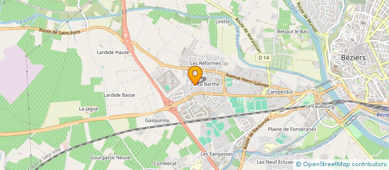 localisation de l'entreprise MONSIEUR LAURENT SECO à BEZIERS
