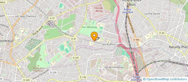 localisation de l'entreprise MONSIEUR LAURENT SEGALINI à MONTREUIL