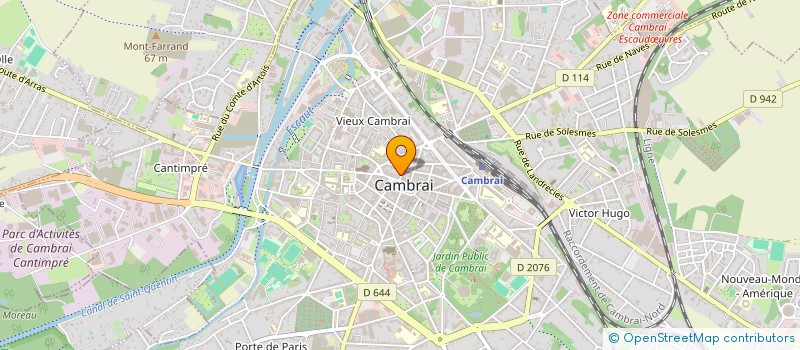 localisation de l'entreprise MONSIEUR LAURENT SEGARD à CAMBRAI