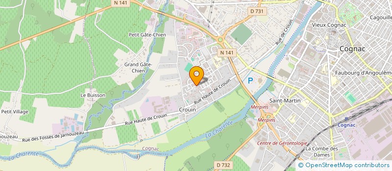 localisation de l'entreprise MONSIEUR LAURENT SEINE à COGNAC