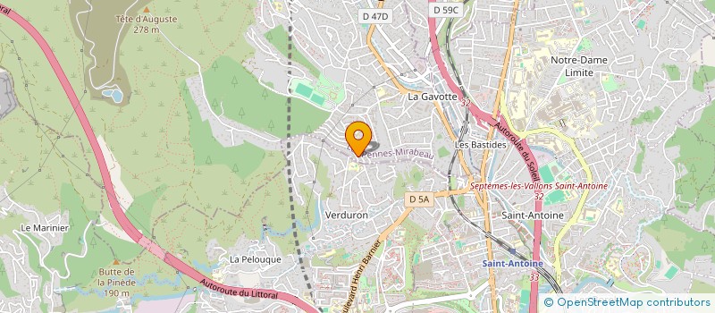 localisation de l'entreprise MONSIEUR LAURENT SEMPERE à LES PENNES-MIRABEAU