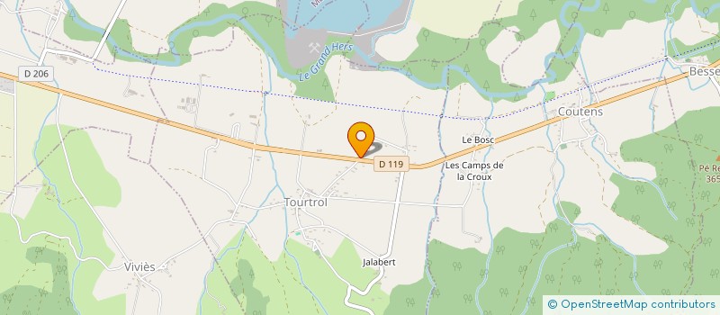 localisation de l'entreprise MONSIEUR LAURENT SENS CAZENAVE à TOURTROL