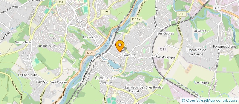 localisation de l'entreprise MONSIEUR LAURENT SERRE  CONDAT-SUR-VIENNE