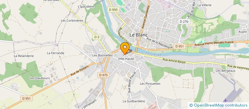 localisation de l'entreprise MONSIEUR LAURENT SERRIERE à LE BLANC