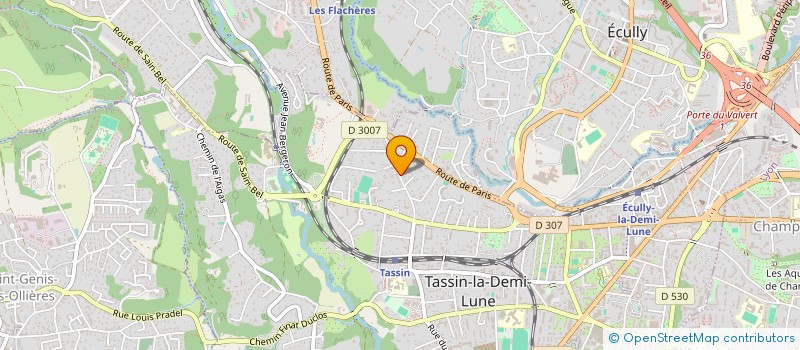 localisation de l'entreprise MONSIEUR LAURENT SERVETTAZ  TASSIN-LA-DEMI-LUNE