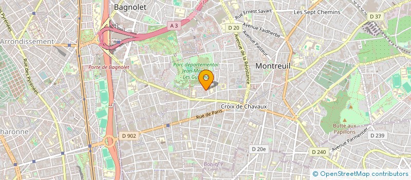 localisation de l'entreprise MONSIEUR LAURENT SFAR à MONTREUIL