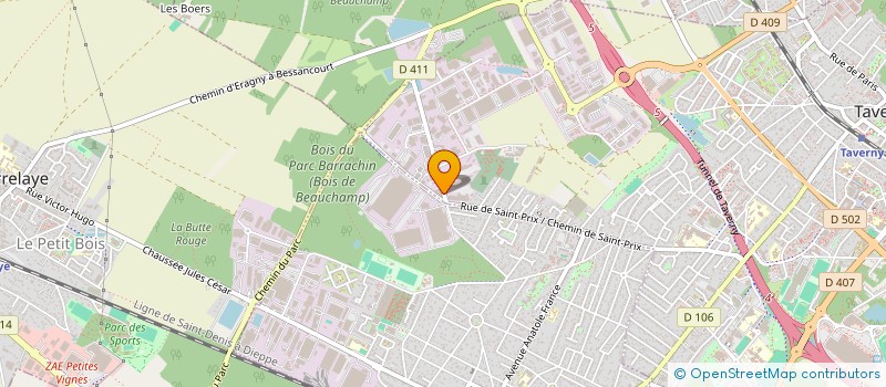 localisation de l'entreprise MONSIEUR LAURENT SIMON  TAVERNY