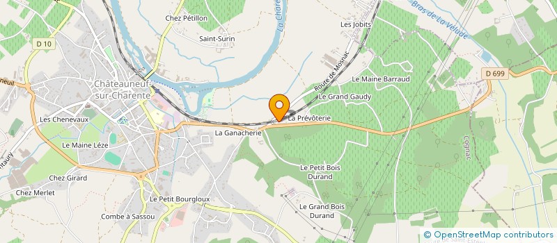 localisation de l'entreprise MONSIEUR LAURENT SIMON à CHATEAUNEUF-SUR-CHARENTE