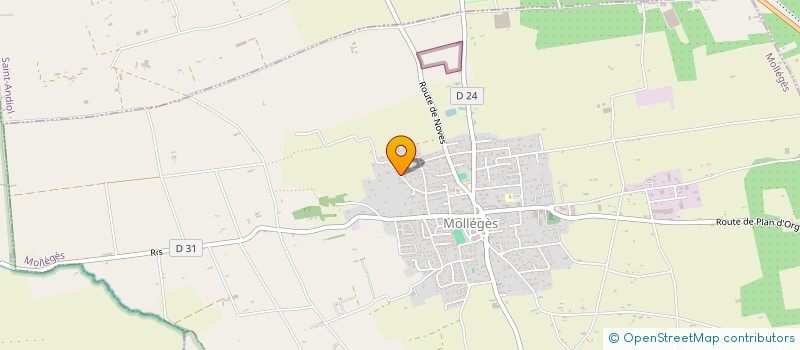 localisation de l'entreprise MONSIEUR LAURENT SIMONELLI  MOLLEGES