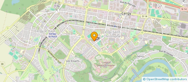 localisation de l'entreprise MONSIEUR LAURENT SITARSKI  CERGY