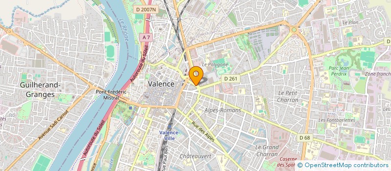 localisation de l'entreprise MONSIEUR LAURENT SOLIGNY à VALENCE