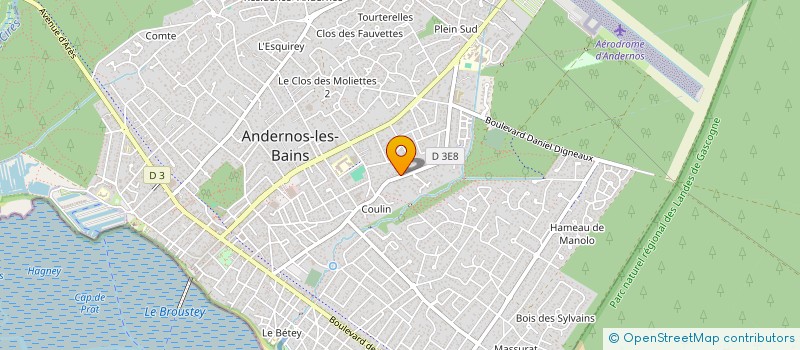 localisation de l'entreprise MONSIEUR LAURENT SOPRANI  ANDERNOS-LES-BAINS