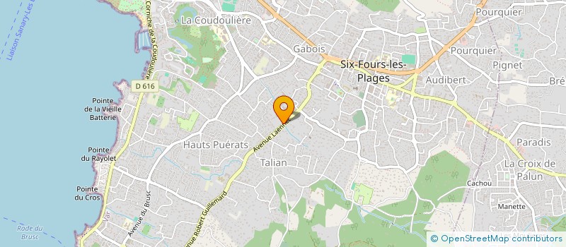 localisation de l'entreprise MONSIEUR LAURENT SOUIAH à SIX-FOURS-LES-PLAGES
