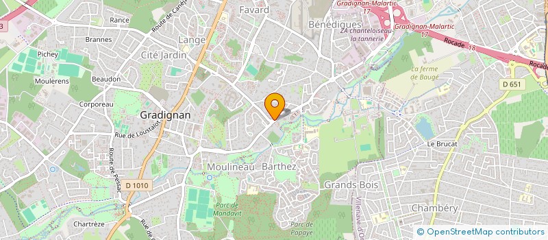 localisation de l'entreprise MONSIEUR LAURENT SOUQUE  GRADIGNAN