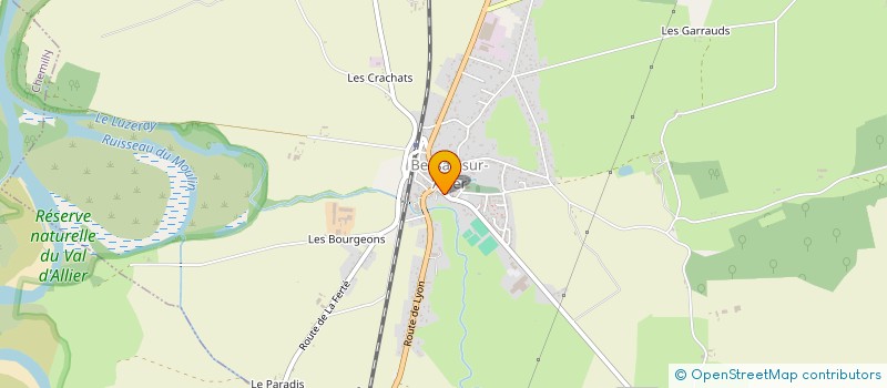 localisation de l'entreprise MONSIEUR LAURENT STASSENS  BESSAY-SUR-ALLIER