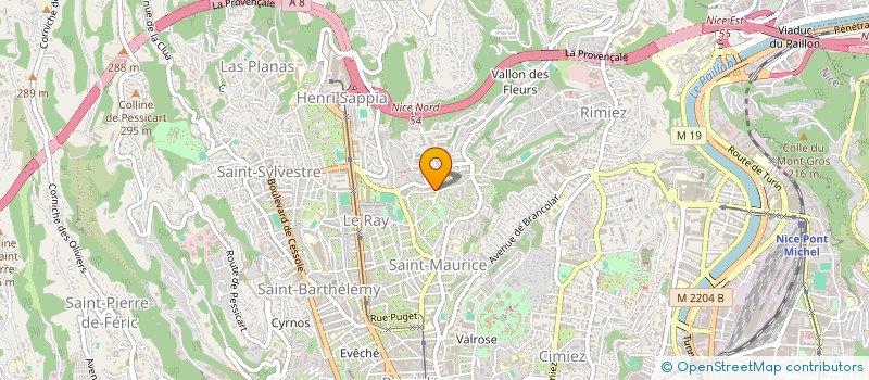 localisation de l'entreprise MONSIEUR LAURENT STRAPPAZZON  NICE