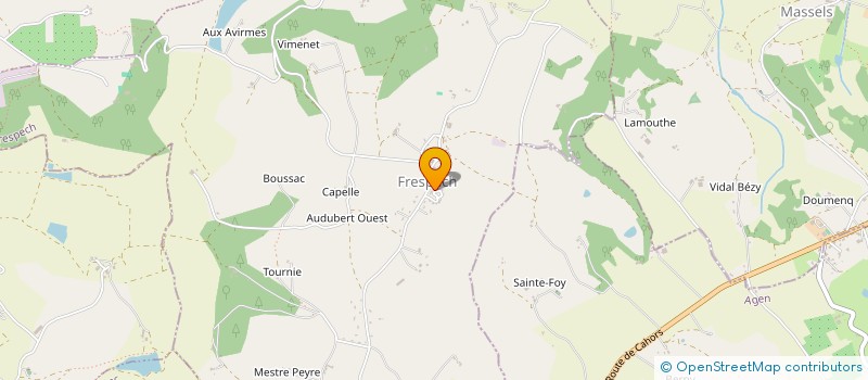 localisation de l'entreprise MONSIEUR LAURENT SUREAU  FRESPECH