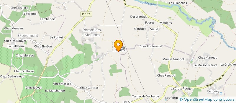 localisation de l'entreprise MONSIEUR LAURENT TADDEI  POMMIERS-MOULONS