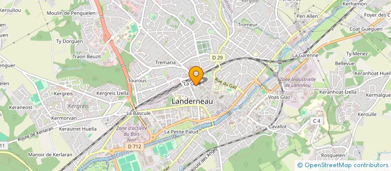 localisation de l'entreprise MONSIEUR LAURENT TANGUY  PLOUEDERN