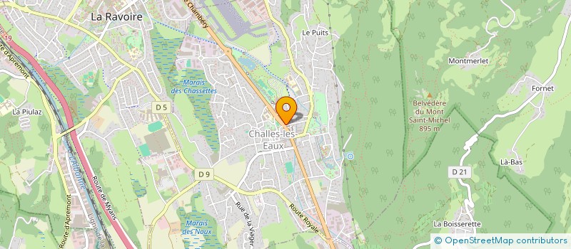 localisation de l'entreprise MONSIEUR LAURENT TANNEUR  CHALLES-LES-EAUX